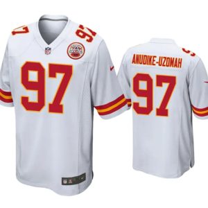 Men Kansas City Chiefs #97 Felix Anudike-Uzomah White Limited Stitched Football Game Jersey