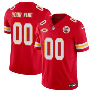 Men Kansas City Chiefs Active Player Custom Red 2023 F.U.S.E. With "NKH" Patch Vapor Untouchable Limited Football Stitched Jersey