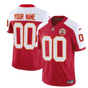 Men Kansas City Chiefs Active Player Custom Red/White 2023 F.U.S.E. Vapor Untouchable Limited Football Stitched Jersey