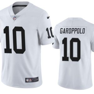 Men Las Vegas Raiders #10 Jimmy Garoppolo White Vapor Untouchable Stitched Football Jersey