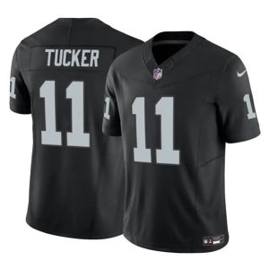 Men Las Vegas Raiders #11 Tre Tucker Black 2023 F.U.S.E Vapor Untouchable Football Stitched Jersey