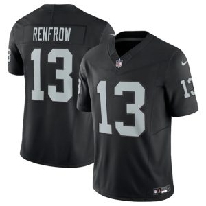 Men Las Vegas Raiders #13 Hunter Renfrow Black 2023 F.U.S.E Vapor Untouchable Stitched Football Jersey