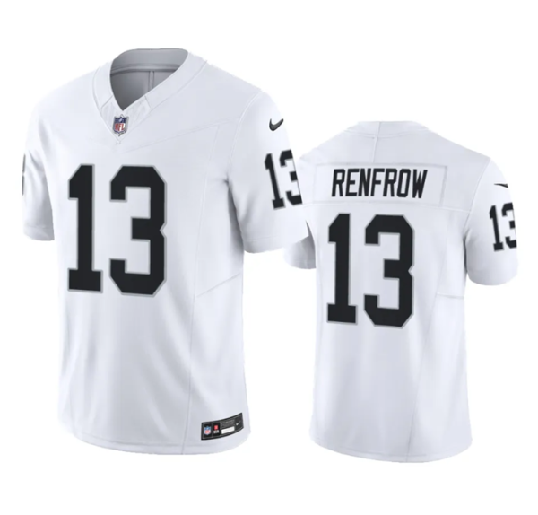 Men Las Vegas Raiders #13 Hunter Renfrow White 2023 F.U.S.E Vapor Untouchable Stitched Football Jersey