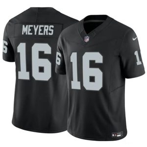 Men Las Vegas Raiders #16 Jakobi Meyers Black 2023 F.U.S.E Vapor Untouchable Football Stitched Jersey