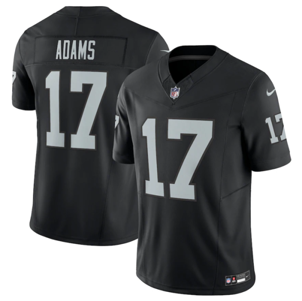 Men Las Vegas Raiders #17 Davante Adams Black 2023 F.U.S.E Vapor Untouchable Stitched Football Jersey