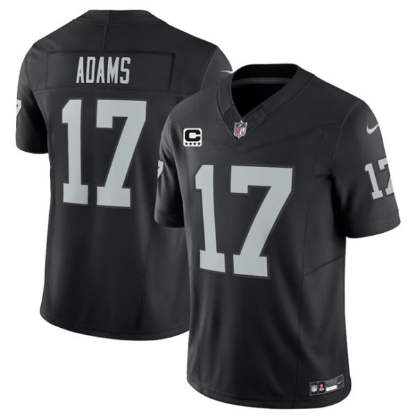 Men Las Vegas Raiders #17 Davante Adams Black 2023 F.U.S.E With 4-Star C Patch Vapor Untouchable Football Stitched Jersey