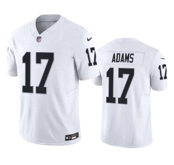 Men Las Vegas Raiders #17 Davante Adams White 2023 F.U.S.E Vapor Untouchable Stitched Football Jersey