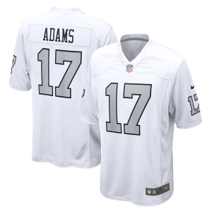 Men Las Vegas Raiders #17 Davante Adams White Game Stitched Jersey