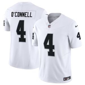 Men Las Vegas Raiders #4 Aidan O'Connell White 2023 F.U.S.E Vapor Untouchable Stitched Football Jersey