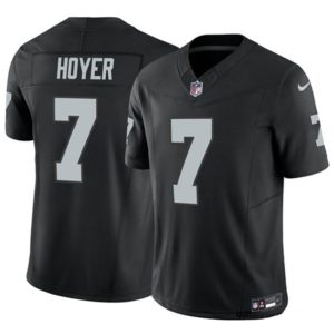 Men Las Vegas Raiders #7 Brian Hoyer Black 2023 F.U.S.E Vapor Untouchable Stitched Football Jersey