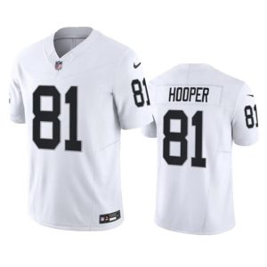 Men Las Vegas Raiders #81 Austin Hooper White 2023 F.U.S.E. Football Stitched Jersey