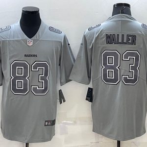 Men Las Vegas Raiders #83 Darren Waller Gray Atmosphere Fashion Stitched Jersey