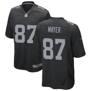 Men Las Vegas Raiders #87 Michael Mayer Black Game Limited Stitched Jersey