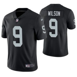 Men Las Vegas Raiders #9 Tyree Wilson Black 2023 Draft Vapor Limited Stitched Football Jersey