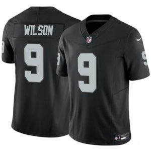 Men Las Vegas Raiders #9 Tyree Wilson Black 2023 F.U.S.E Vapor Untouchable Stitched Football Jersey