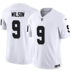 Men Las Vegas Raiders #9 Tyree Wilson White 2023 F.U.S.E Vapor Untouchable Stitched Football Jersey