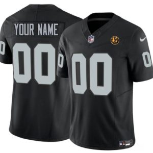 Men Las Vegas Raiders Active Player Custom Black 2023 F.U.S.E. With John Madden Patch Vapor Limited Football Stitched Jersey