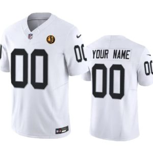 Men Las Vegas Raiders Active Player Custom White 2023 F.U.S.E. With John Madden Patch Vapor Limited Football Stitched Jersey