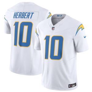 Men Los Angeles Chargers #10 Justin Herbert White 2023 F.U.S.E. Vapor Untouchable Limited Stitched Jersey