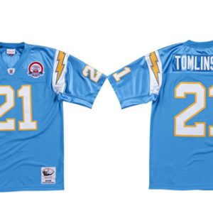 Men Los Angeles Chargers #21 LaDainian Tomlinson Blue 2009 Stitched Game Jersey