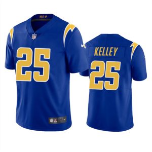 Men Los Angeles Chargers #25 Joshua Kelley Royal Vapor Untouchable Limited Stitched Jersey