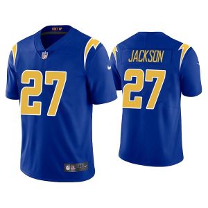 Men Los Angeles Chargers #27 J.C. Jackson Royal Vapor Untouchable Limited Stitched Jersey