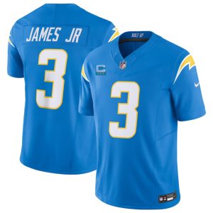 Men Los Angeles Chargers #3 Derwin James Jr. Light Blue 2023 F.U.S.E. With 3-Star C Patch Vapor Untouchable Limited Football Stitched Jersey