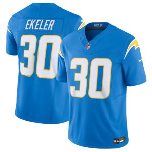 Men Los Angeles Chargers #30 Austin Ekeler Blue 2023 F.U.S.E. Vapor Untouchable Limited Stitched Jersey