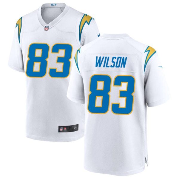 Men Los Angeles Chargers #83 Pokey Wilson White Stitched Game Jersey