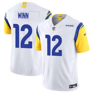 Men Los Angeles Rams #12 Dresser Winn White 2023 F.U.S.E. Vapor Untouchable Football Stitched Jersey