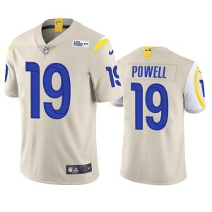 Men Los Angeles Rams #19 Brandon Powell Cream Vapor Untouchable Limited Stitched Football Jersey