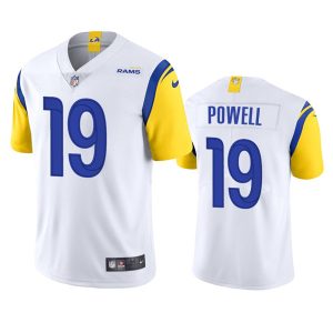 Men Los Angeles Rams #19 Brandon Powell White Vapor Untouchable Limited Stitched Football Jersey