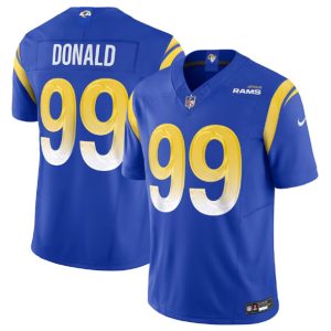 Men Los Angeles Rams #99 Aaron Donald Royal 2023 F.U.S.E. Vapor Untouchable Limited Stitched Jersey