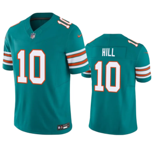 Men Miami Dolphins #10 Tyreek Hill Aqua 2023 F.U.S.E Vapor Limited Stitched Football Jersey