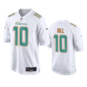 Men Miami Dolphins #10 Tyreek Hill White Fashion Vapor Untouchable Football Stitched Jersey