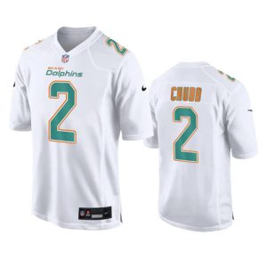 Men Miami Dolphins #2 Bradley Chubb White Fashion Vapor Untouchable Football Stitched Jersey