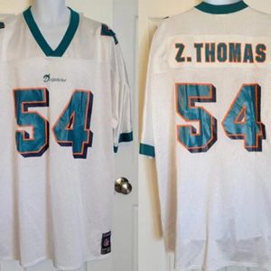 Men Miami Dolphins #54 Zac Thomas White Stitched Football Jersey