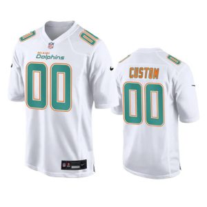 Men Miami Dolphins Active Player Custom White Fashion Vapor Untouchable Football Stitched Jersey