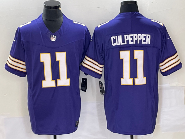 Men Minnesota Vikings #11 Daunte Culpepper Purple 2023 F.U.S.E. Vapor Untouchable Limited Stitched Jersey