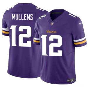 Men Minnesota Vikings #12 Nick Mullens Purple 2023 F.U.S.E. Vapor Untouchable Limited Football Stitched Jersey