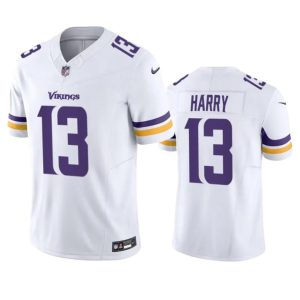 Men Minnesota Vikings #13 N'Keal Harry White 2023 F.U.S.E. Vapor Untouchable Limited Football Stitched Jersey