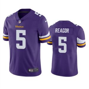 Men Minnesota Vikings #5 Jalen Reagor Purple Vapor Untouchable Stitched Jersey