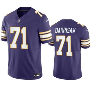 Men Minnesota Vikings #71 Christian Darrisaw Purple 2023 F.U.S.E. Vapor Untouchable Stitched Jersey