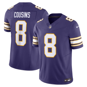 Men Minnesota Vikings #8 Kirk Cousins Purple 2023 F.U.S.E. Vapor Untouchable Stitched Jersey