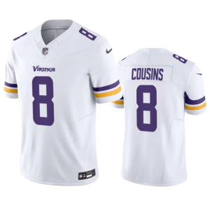 Men Minnesota Vikings #8 Kirk Cousins White 2023 F.U.S.E. Vapor Untouchable Stitched Jersey