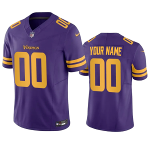 Men Minnesota Vikings Active Player Custom Purple 2023 F.U.S.E. Color Rush Stitched Jersey