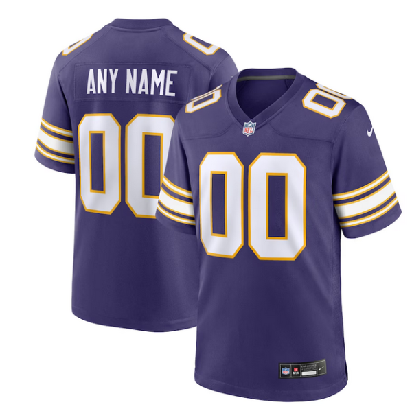 Men Minnesota Vikings Active Player Custom Purple 2023 Limited Stitched Jersey