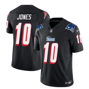 Men New England Patriots #10 Mac Jones Black 2023 F.U.S.E. Vapor Limited Football Stitched Jersey