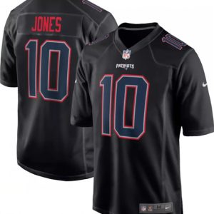 Men New England Patriots #10 Mac Jones Black Stitched Football Jersey