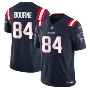 Men New England Patriots #84 Kendrick Bourne Navy 2023 F.U.S.E. Vapor Limited Football Stitched Jersey